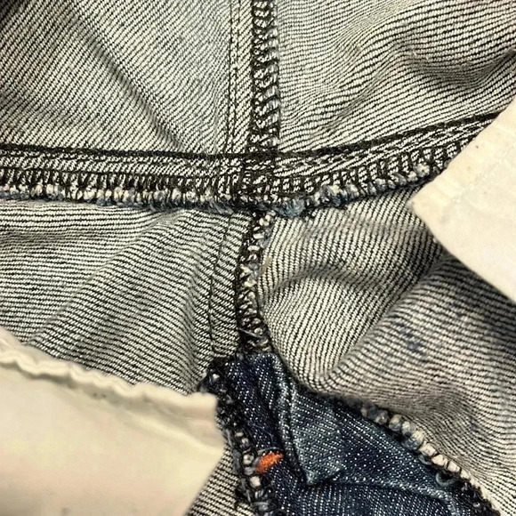 Rewind Cropped Denim Jeans with pink stitch detail size 3 - Picture 5 of 10